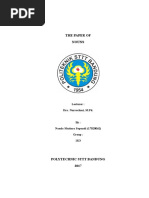 The Paper of Nouns: Lecturer: Dra. Nurrochmi, M.PD