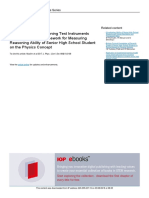 Development of Reasoning Test Instruments Based on TIMSS Framework