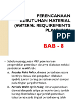 Bab 8 Perencanaan Kebutuhan Material