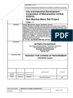 Request For Change of Requirement - Reliability Targets