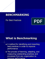 Benchmarking: For Best Practices