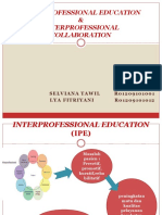 Interprofessional Education & Interprofessional Collaboration Fix