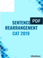 CAT 2019 Sentence Rearrangement