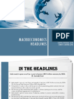 Macroeconomics Headlines: GROUP01: Aakash Chauhan (01) Amitsharma (03) Rishabsingh (23) Sanyaduggal (27) Smriti A Rora