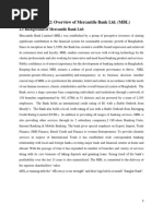 Chapter 2: Overview of Mercantile Bank Ltd. (MBL)