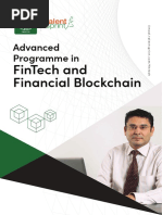 Advanced Programme In: Fintech and Financial Blockchain