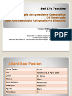 OD Miopia Astigmatisme Compositus OS Emetropia ODS Anisometropia Astigmatisme Simpleks