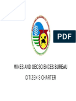 Mines and Geosciences Bureau Citizen'S Charter