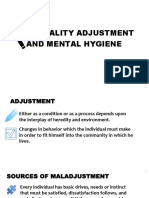 Personality Adjustment and Mental Hygiene