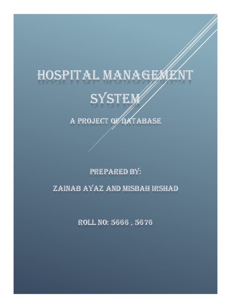 Hospital Management System | PDF | Relational Database | Databases