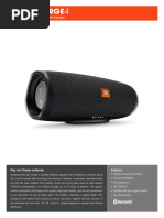 JBL Charge4 Spec Sheet English