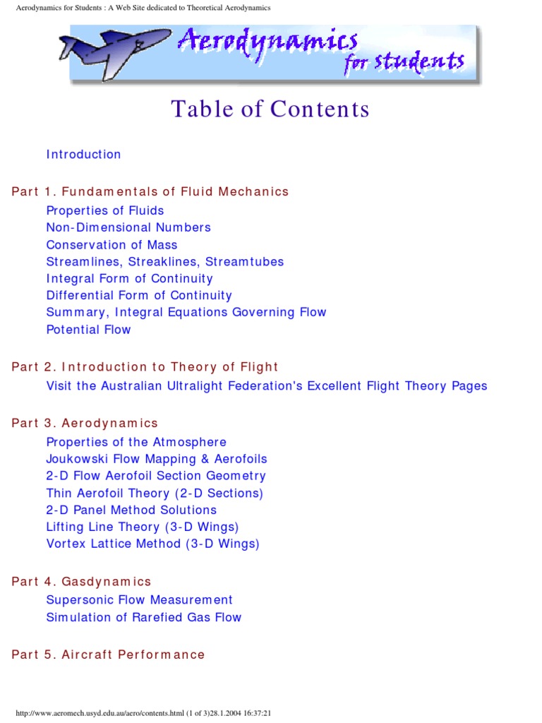 Aerodynamics For Students | PDF | Lift (Force) | Fluid Dynamics