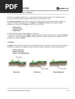 A ocurrencia de falhas e dobras 