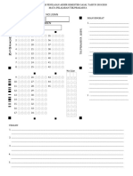 Semester Final Exam Answer Sheet for TIK/Prakarya Subject