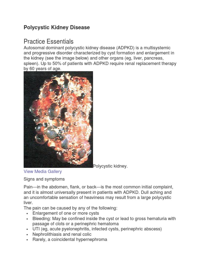 polycystic renal disease icd 10
