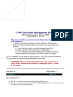 CS403 Data Base Management System: Mid Term Examination - February 2005