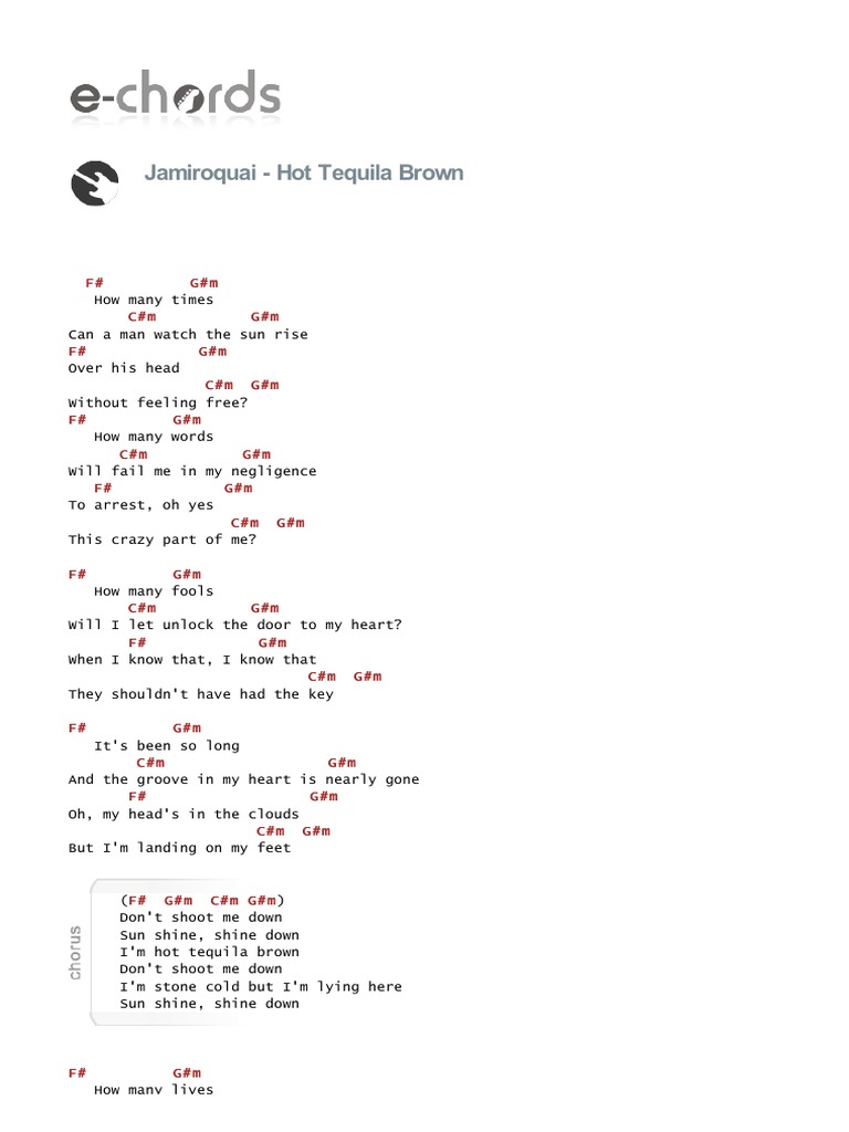 Chords HotTequilaBrown Key1 13551290138015AE16B612F024B7 PDF