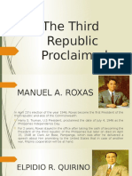 The Third Republic Proclaimed