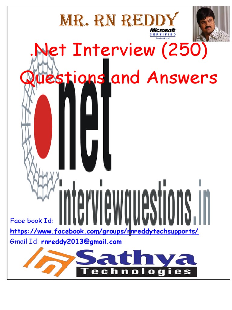 .NET Interview Questions and Answers Guide | PDF | Constructor (Object ...