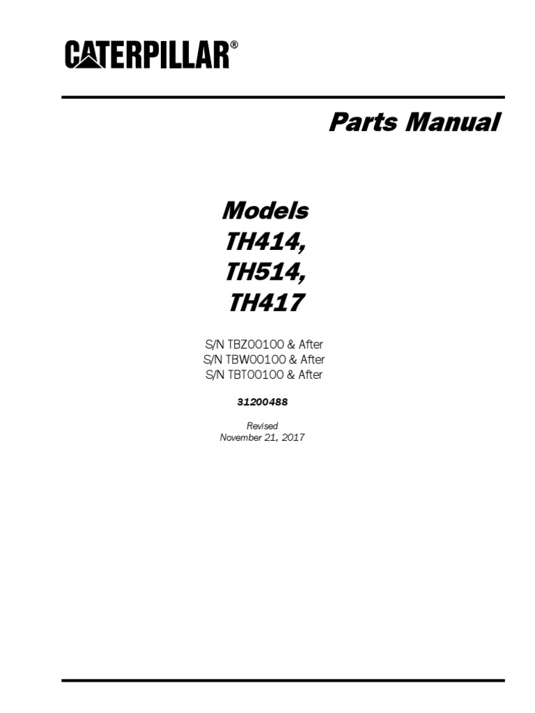 Telehandler TNH 414 | Download Free PDF | Transmission (Mechanics) | Brake