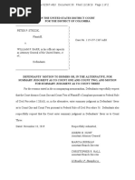 Peter Strzok - DOJ Motion To Dismiss - 11.18.19