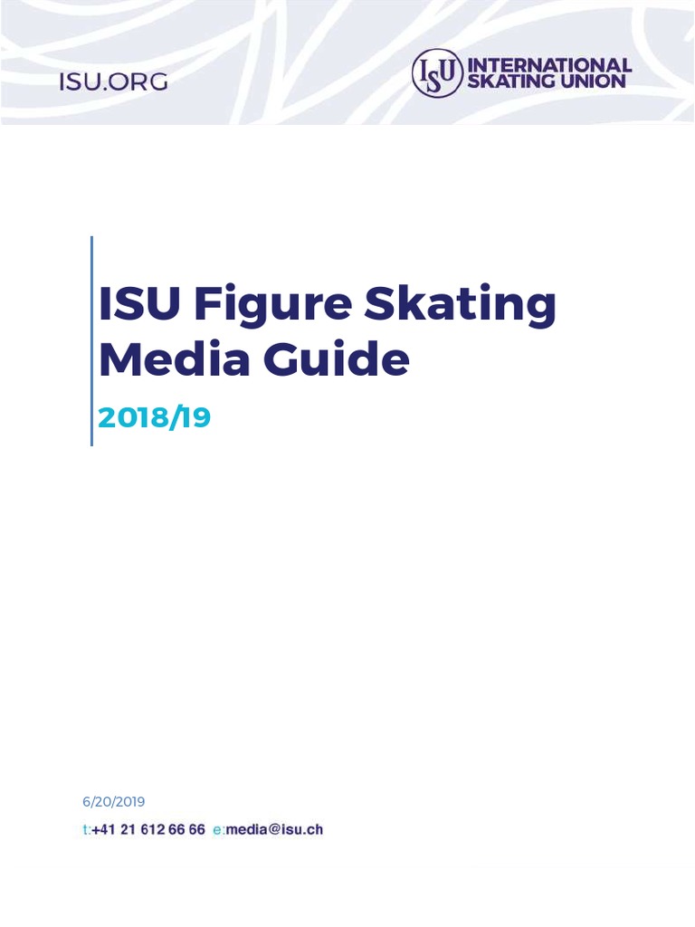 Figure Skating Media Guide 2018 19 PDF Figure Skating Games Of