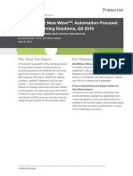 The Forrester New Wave - Automation - Focused Machine Learning Solutions - Q2 2019