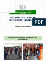 Difusion de Alertas de Seguridad Noviembre-Opseplant