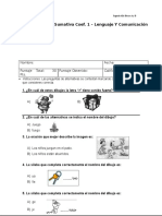 Diagnostico Lenguaje y Comunicación