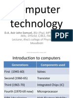 Computer Technology: D.A. Asir John Samuel, BSC (Psy), MPT (Neuro Paed)