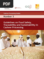 Guidelines On Food Safety, Traceability and Sustainability in Cashew Processing