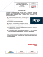 7. Sst-doc-021 Politica Vial