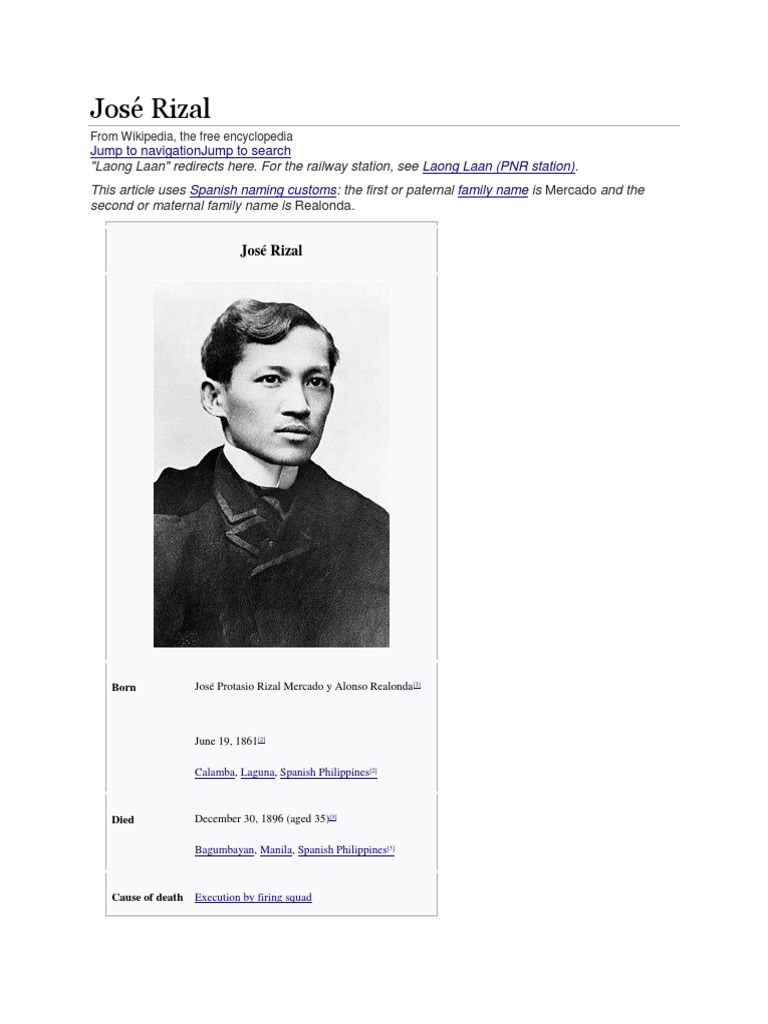 Talambuhay ni Dr. Jose Rizal | Philippines
