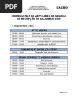 Sacod Programação 2019 