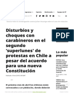 Disturbios y Choques Con Carabineros en El Segundo 'Superlunes' de Protestas en Chile A Pesar Del Acuerdo para Una Nueva Constitución - RT