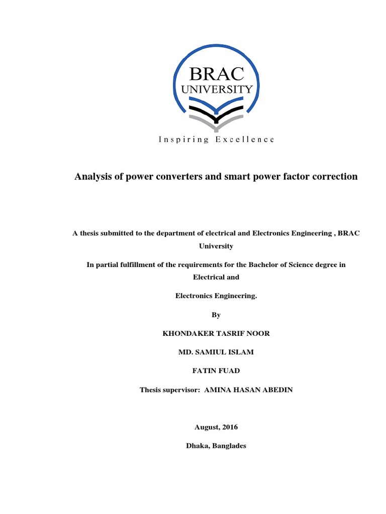 Analysis of Power Converters and Smart Power Factor Correction | PDF ...