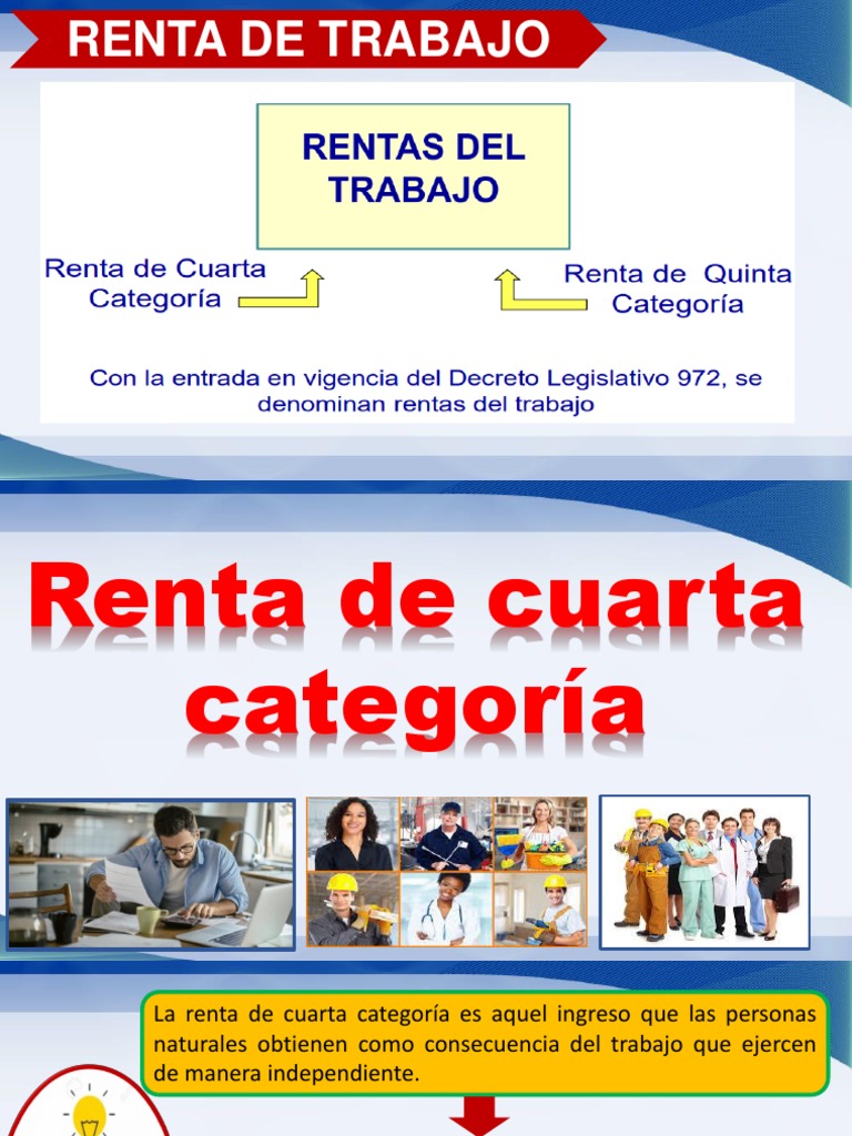 Renta de Cuarta Categoria PDF Impuesto sobre la renta Ganancias