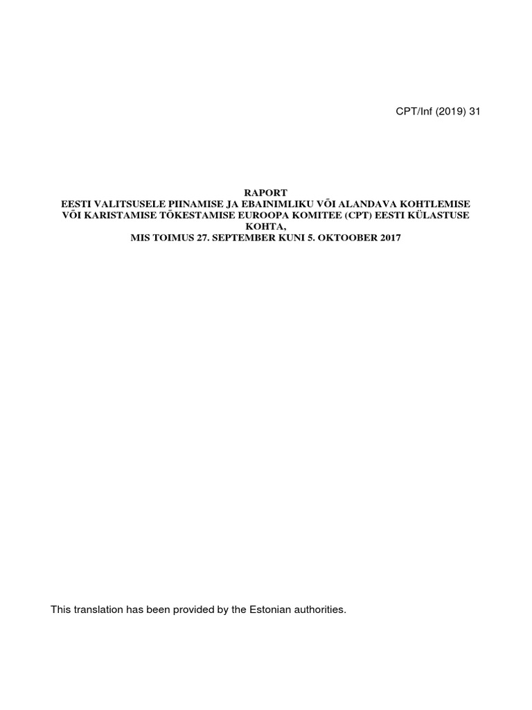 Raport, Eesti Keeles PDF