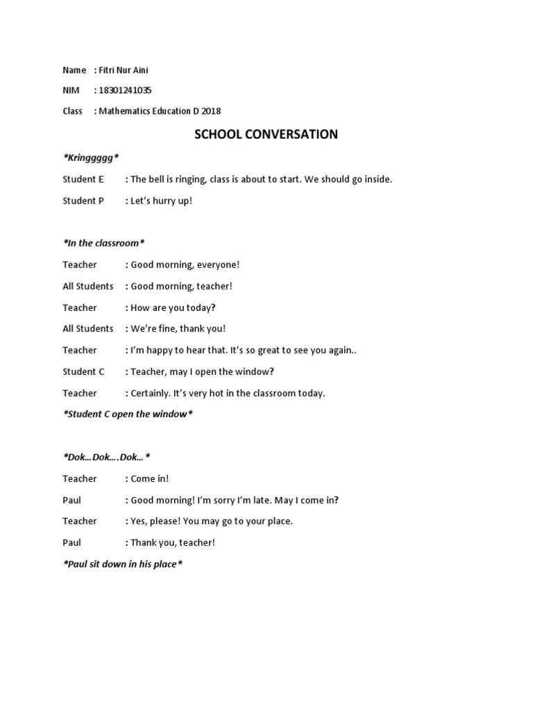 School Conversation: Kringgggg | PDF | Language Arts & Discipline | Art
