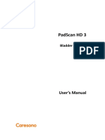 Caresono PadScan HD3 Bladder Scanner Users Manual