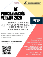 Afiche Curso de Programación Enseñanza Media