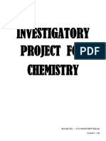 Investigatory Project For Chemistry