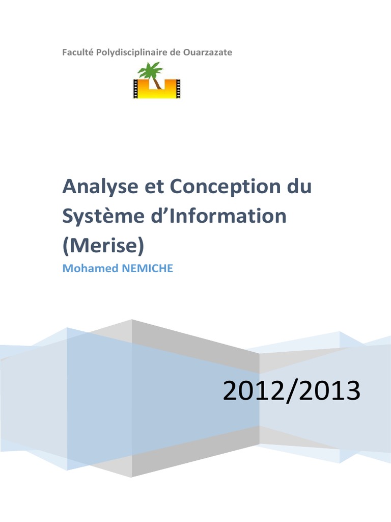 Méthode Merise : Analyse et Modélisation | PDF | Informatique | Bases ...