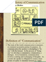 A Brief History of Communication