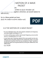 4.6 The Motion of A Wave Packet