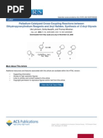 Palladium Catalyzed Cross Coupling