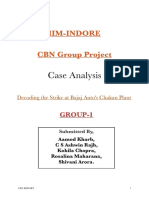 Case Analysis: Iim-Indore CBN Group Project