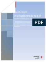 Gestión en Instituciones de La ETP