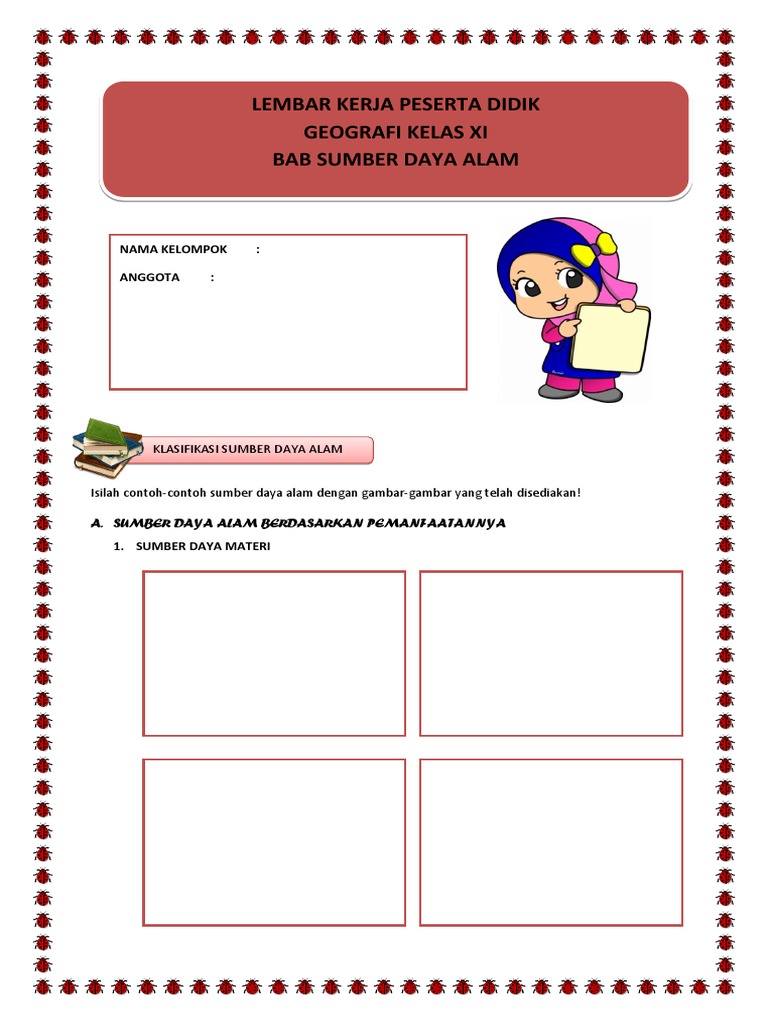 Lkpd Geografi Bab Sumber Daya Alam