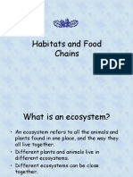 Habitats and Foodchains